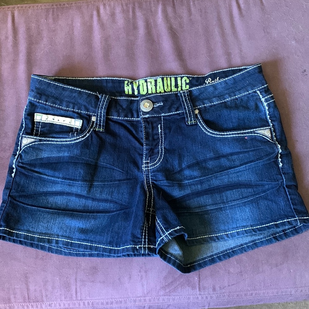 Hydraulic Bailey Dark Wash Shorts 11